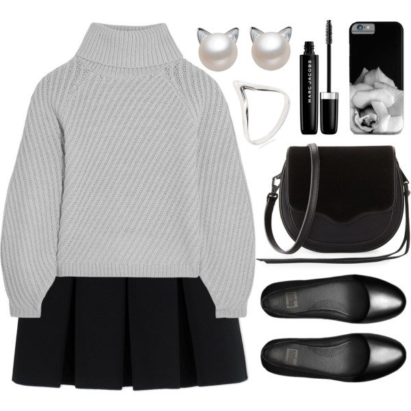 Sweater with skirt top polyvore