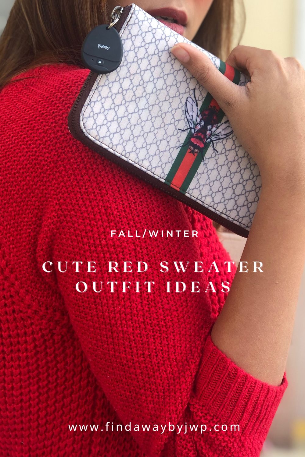 Cute red sweater outfit ideas - Find A Way by JWP