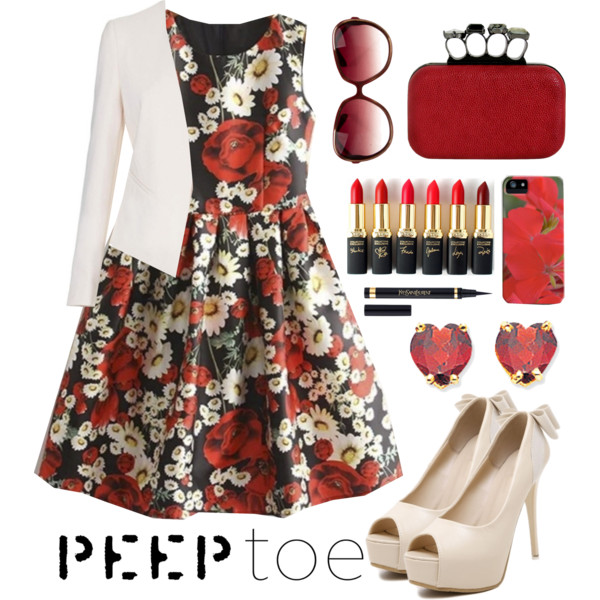 Charming red dress outfit ideas - Find A Way by JWP