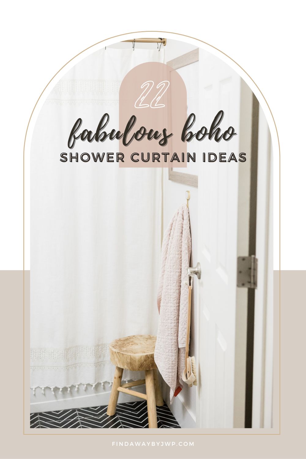 22 fabulous boho shower curtain ideas - FindAWaybyJWP