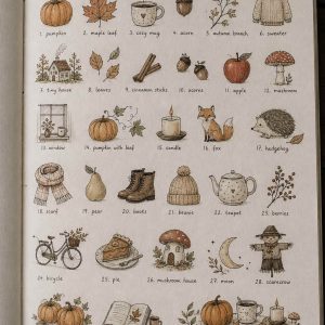 31 Cute Fall Drawings & Doodles to Fill Your Sketchbook This Autumn
