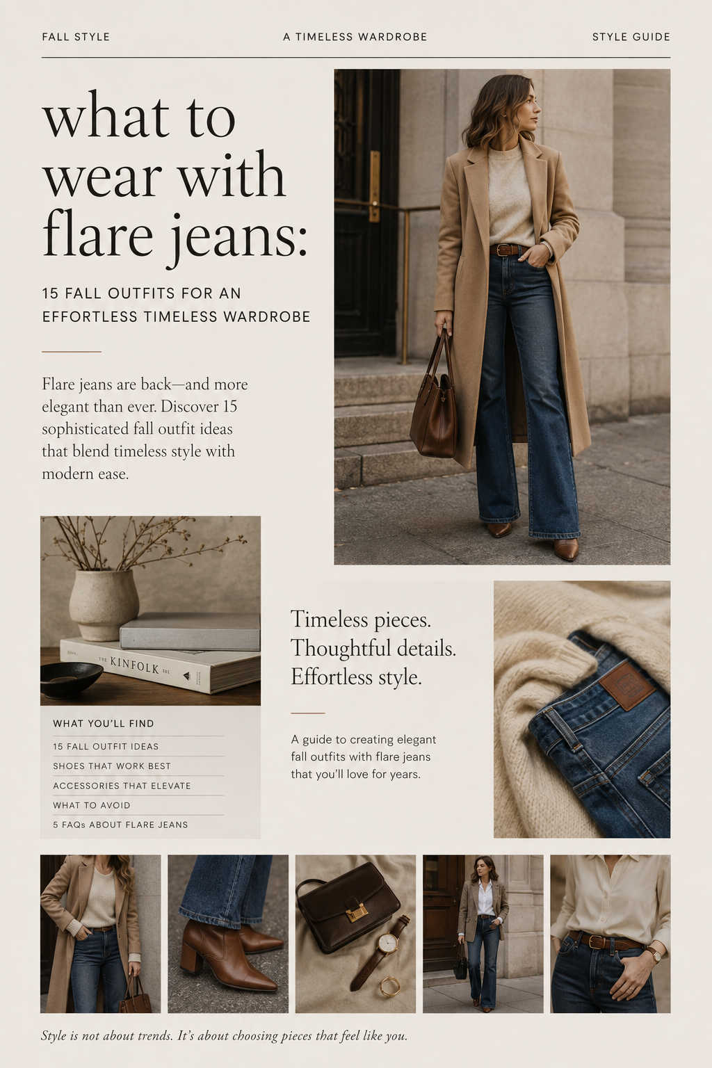 What to Wear with Flare Jeans: 15 Fall Outfits for an Effortlessly Timeless Wardrobe